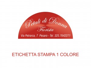 Etichette adesive per fioristi, fiorai e vivaisti (mm 40x20)  (cod.62G)